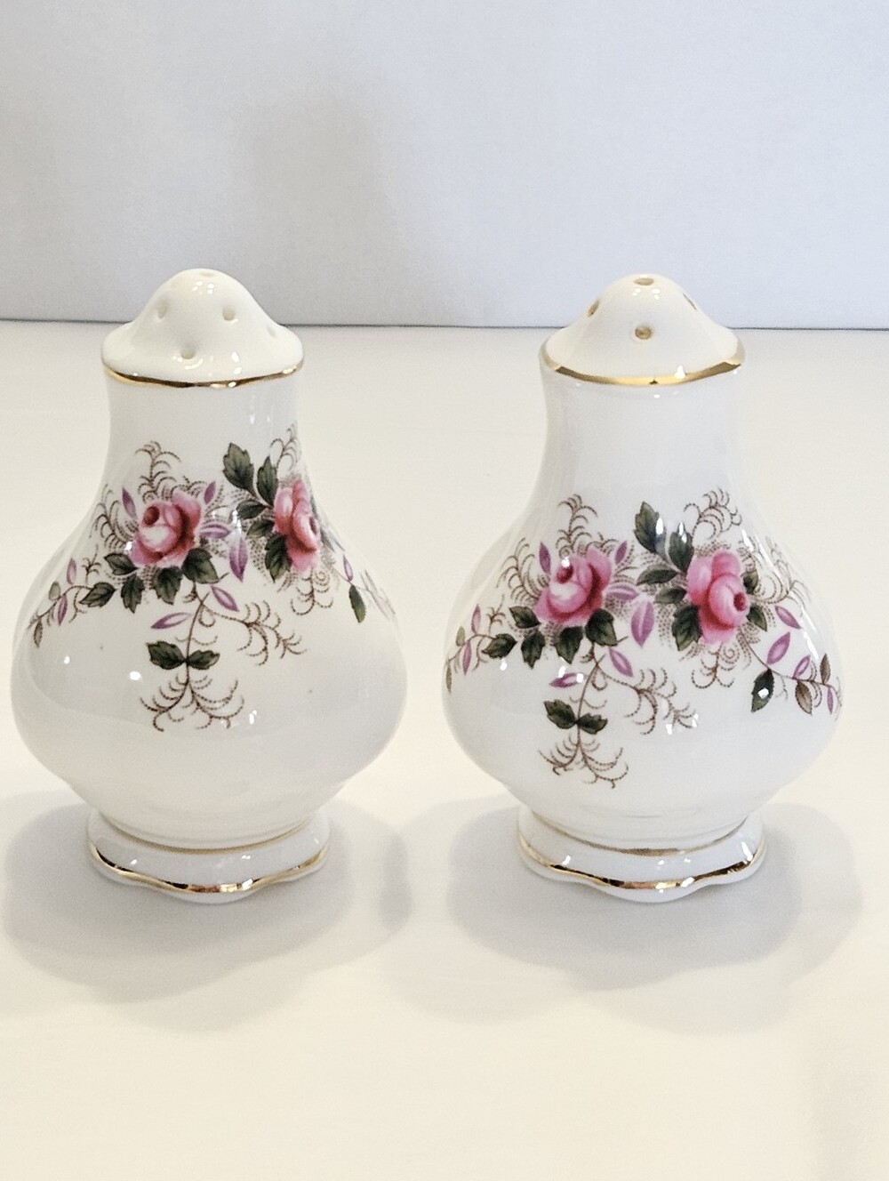 Salt & Pepper "Lavender Rose" by Royal Albert.